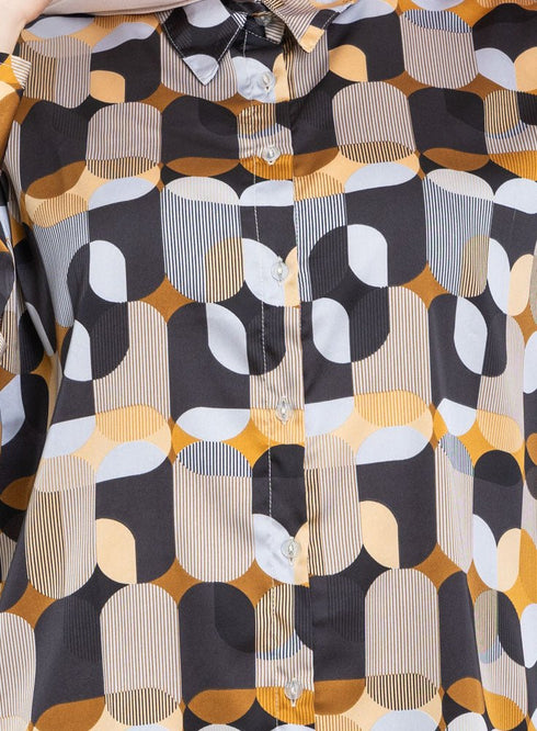 Black P - Satin Over Size Shirt Style 2 - Khotwh